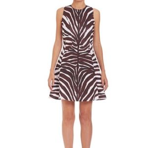 MICHAEL KORS ZEBRA PRINT FLARE  DRESS